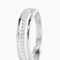 Bague Morrigan Or Blanc Oxyde De Zirconium