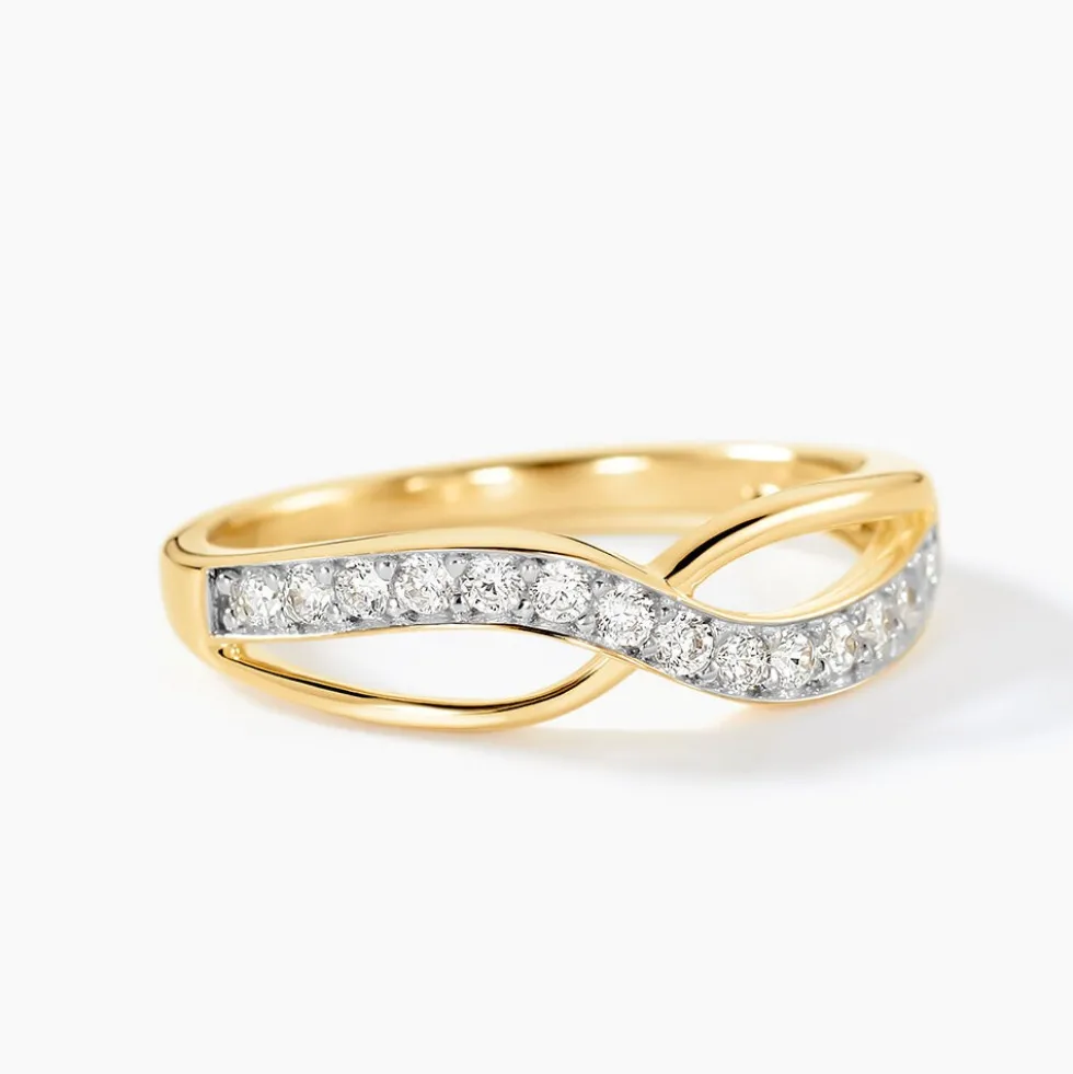 Bague Mounira Or Jaune Oxyde De Zirconium