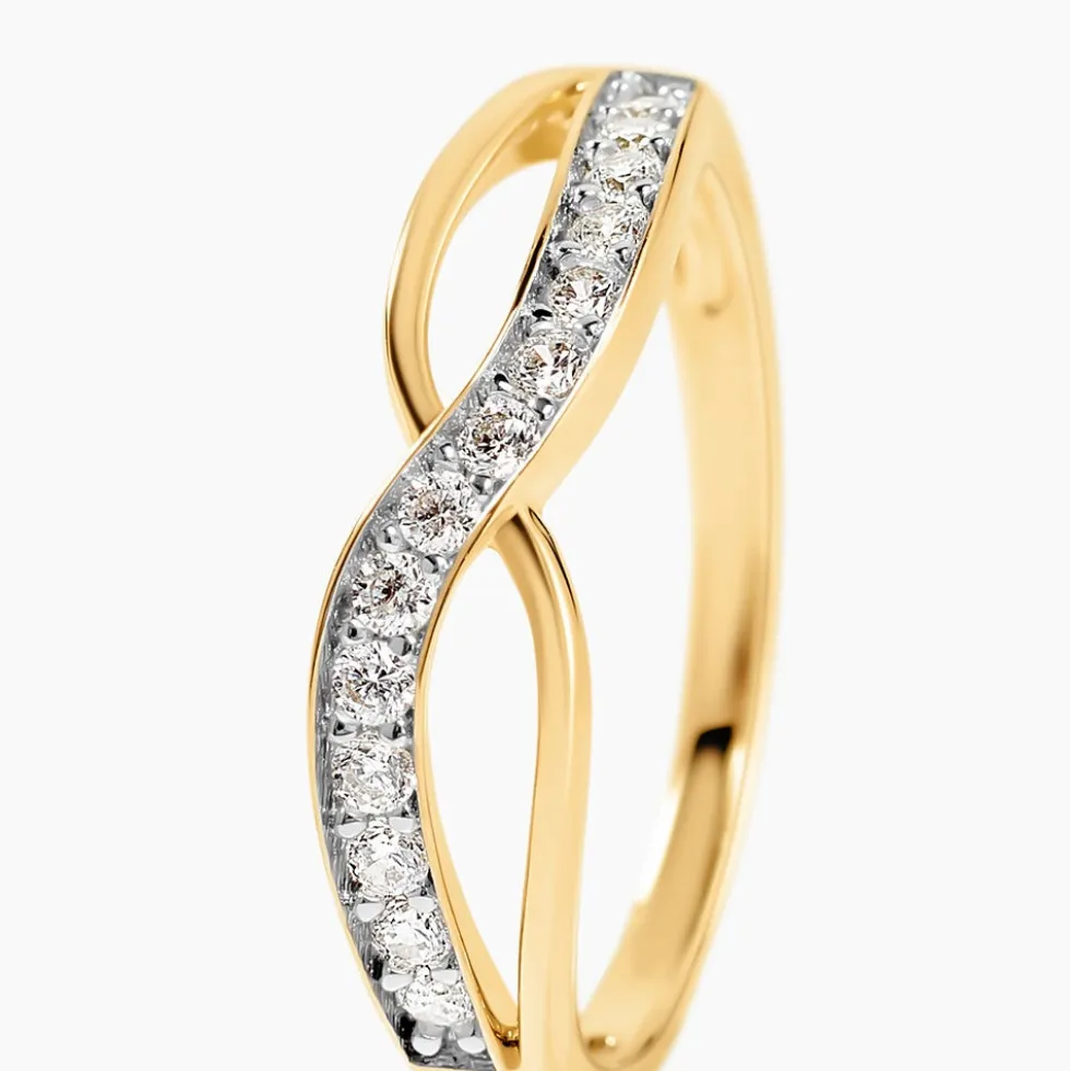 Bague Mounira Or Jaune Oxyde De Zirconium