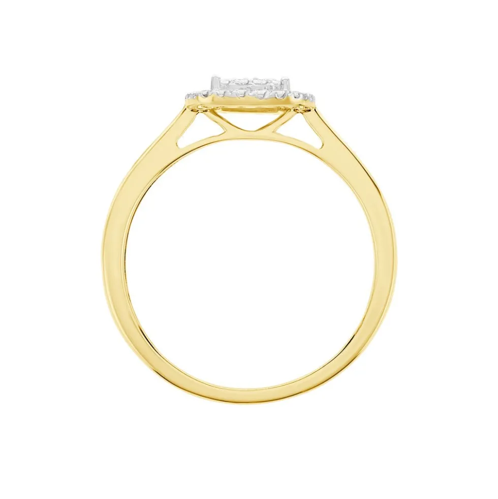 Bague Naveen Ld Or Jaune Diamant Synthétique