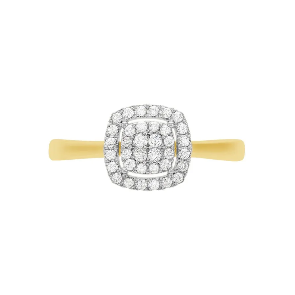 Bague Naveen Ld Or Jaune Diamant Synthétique