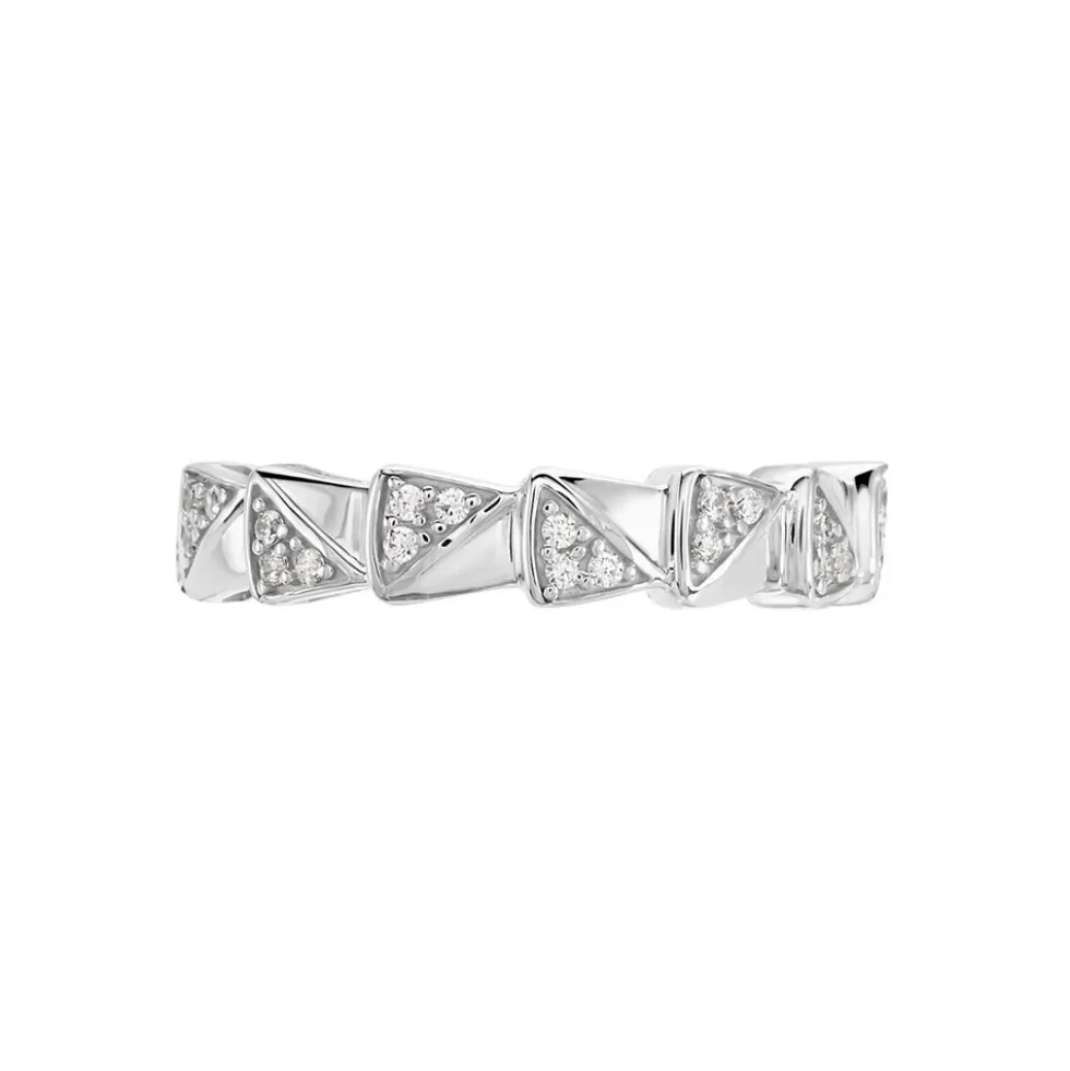 Bague Nevada Argent Blanc Oxyde De Zirconium