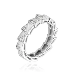 Bague Nevada Argent Blanc Oxyde De Zirconium