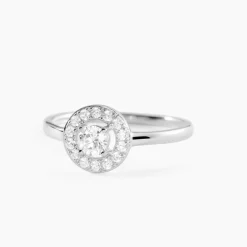 Bague Ninon Or Blanc Oxyde De Zirconium
