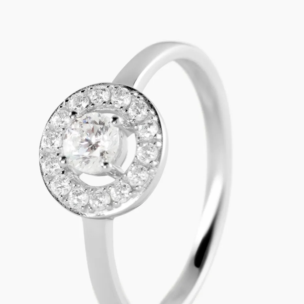 Bague Ninon Or Blanc Oxyde De Zirconium