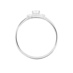 Bague Ninon Or Blanc Oxyde De Zirconium