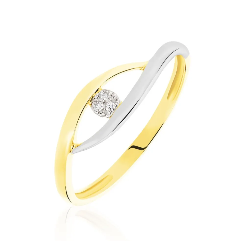 Bague Nohane Or Bicolore Diamant