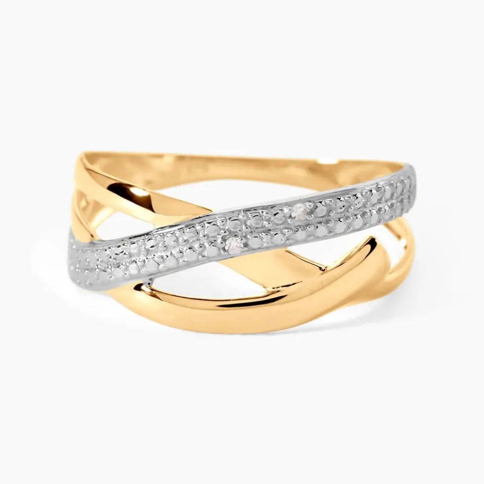 Bague Nuccia Or Bicolore Diamant