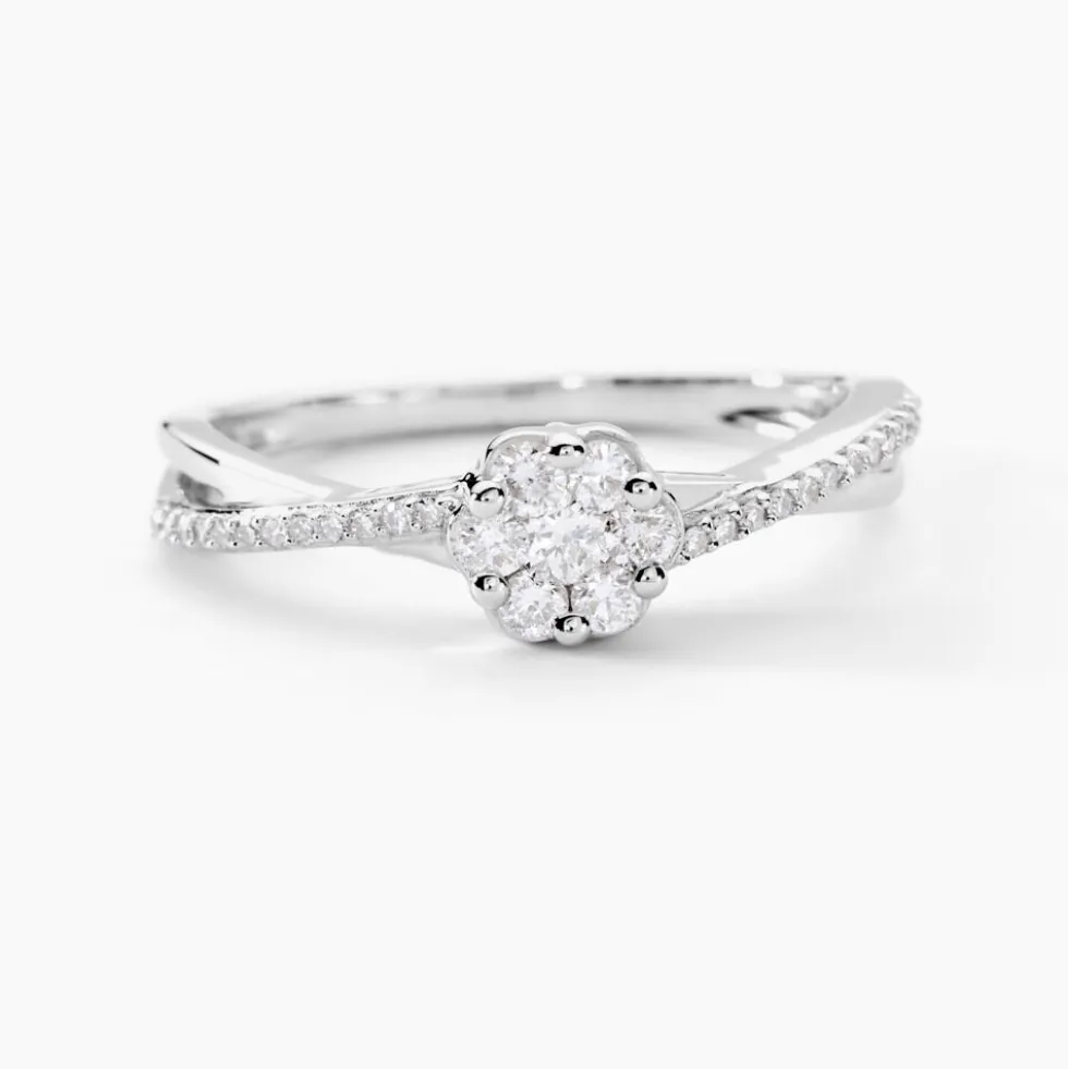 Bague Nusa Or Blanc Diamant