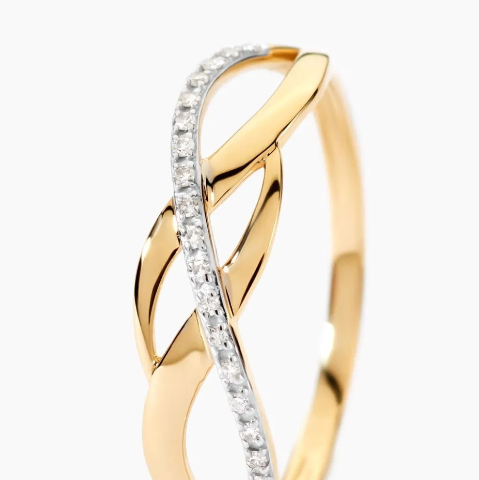 Bague Omnia Or Jaune Diamant