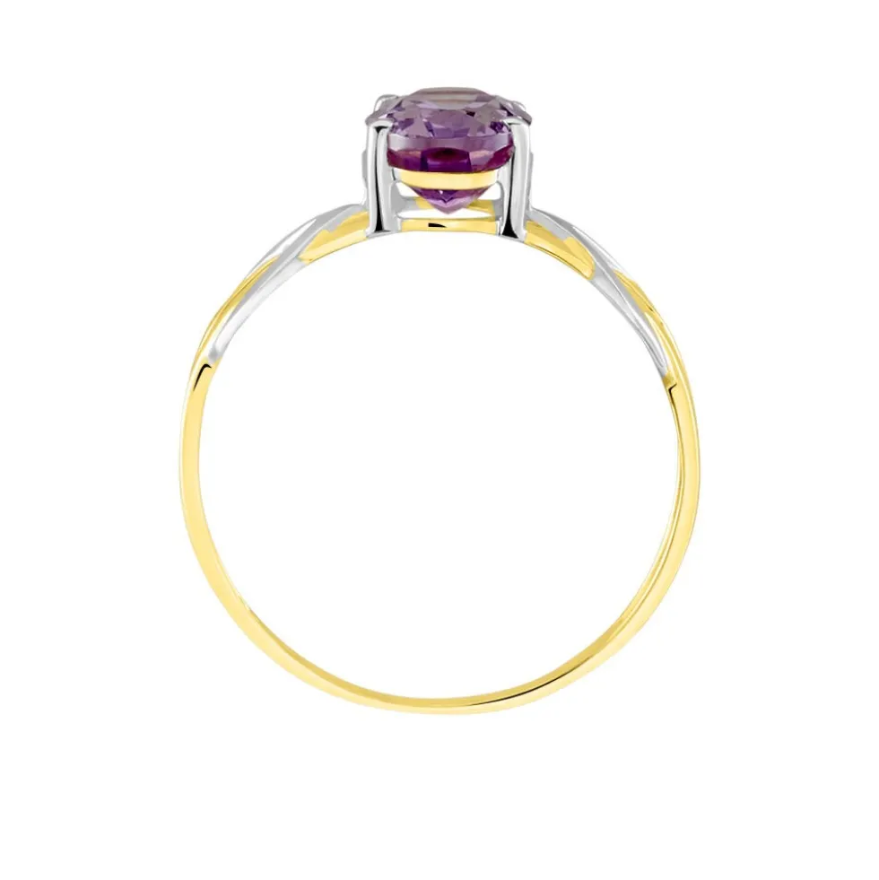 Bague Or Bicolore Bonnie Améthyste