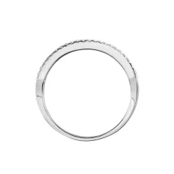 Bague Or Blanc Jacklyn Oxyde De Zirconium