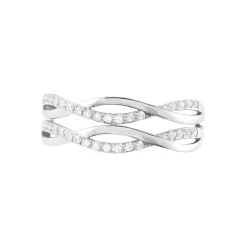 Bague Or Blanc Magdalone Oxyde De Zirconium