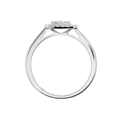 Bague Or Blanc Naveen Diamants Synthétiques