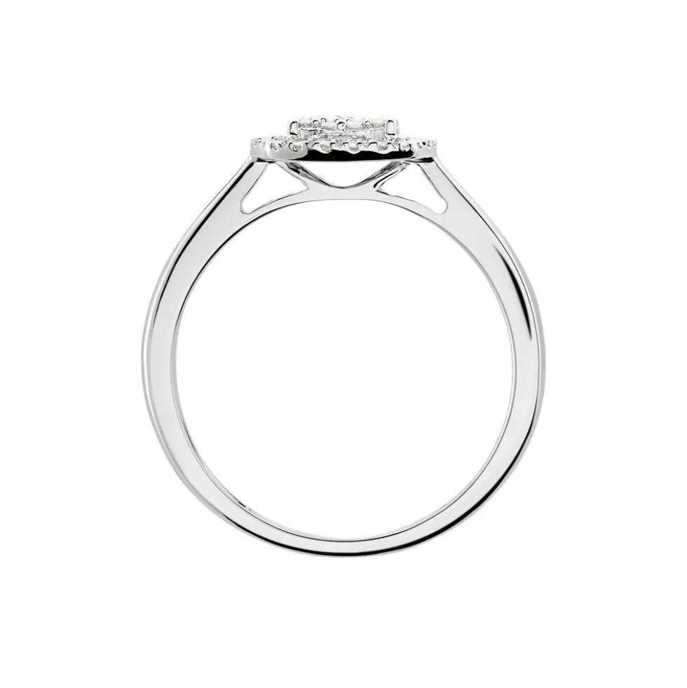 Bague Or Blanc Naveen Diamants Synthétiques