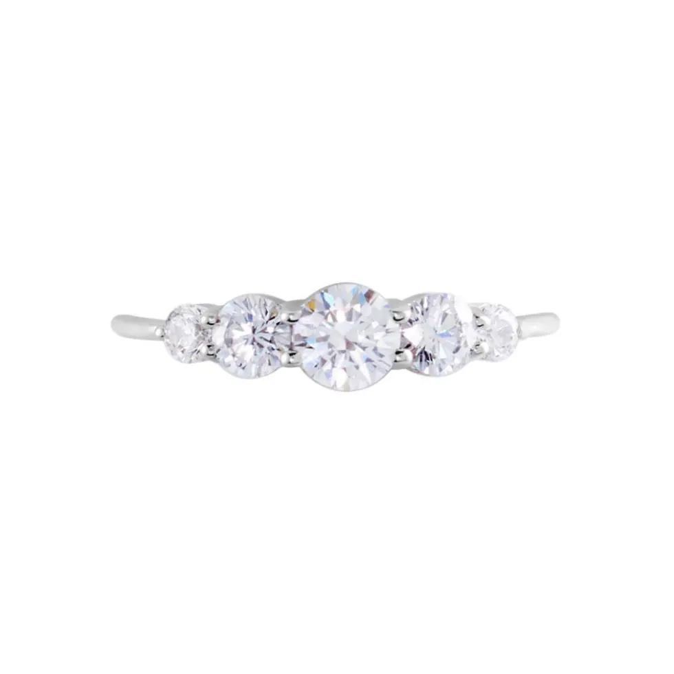 Bague Or Blanc Sibyllina Oxydes De Zirconium