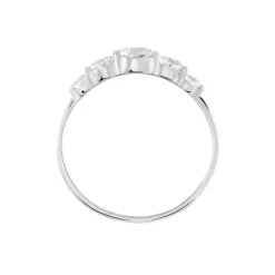 Bague Or Blanc Sibyllina Oxydes De Zirconium
