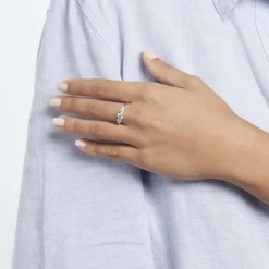 Bague Or Blanc Sibyllina Oxydes De Zirconium