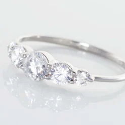 Bague Or Blanc Sibyllina Oxydes De Zirconium