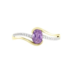 Bague Or Jaune Anja Améthyste