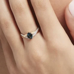 Bague Or Jaune Candice Topaze