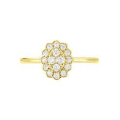 Bague Or Jaune Catharine Oxyde De Zirconium