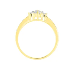 Bague Or Jaune Chou Diamants