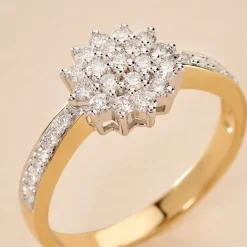 Bague Or Jaune Chou Diamants