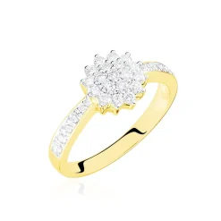 Bague Or Jaune Chou Diamants