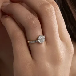 Bague Or Jaune Chou Diamants
