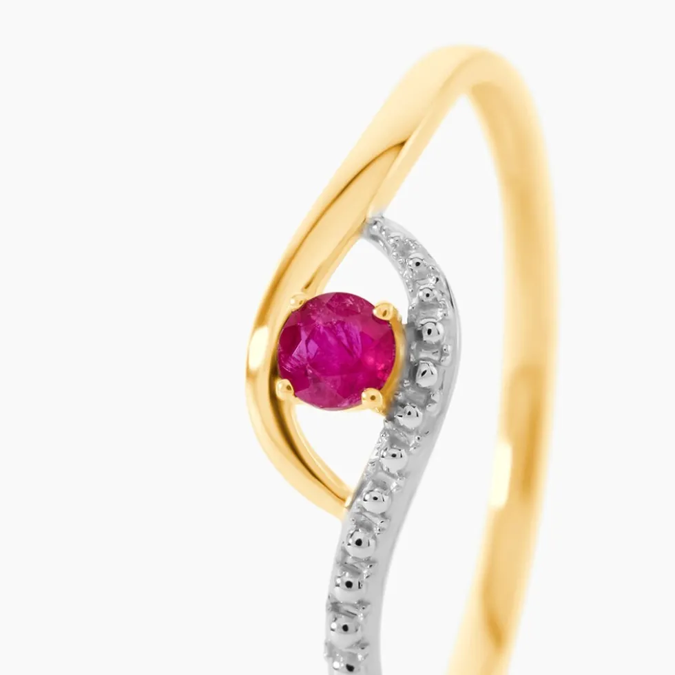 Bague Or Jaune Karmele Rubis