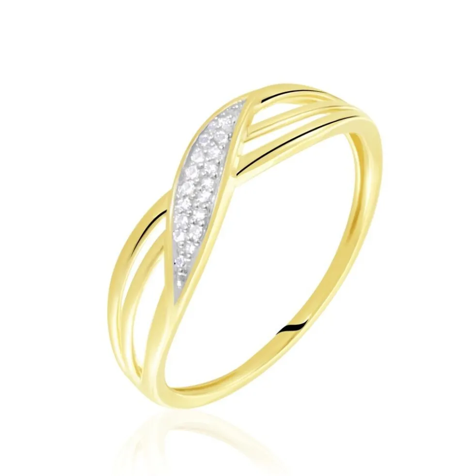 Bague Or Jaune Passane Diamants