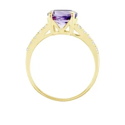 Bague Or Jaune Terese Améthyste