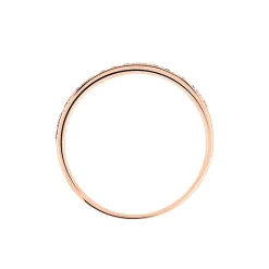 Bague Or Rose Auregane Saphir Diamant