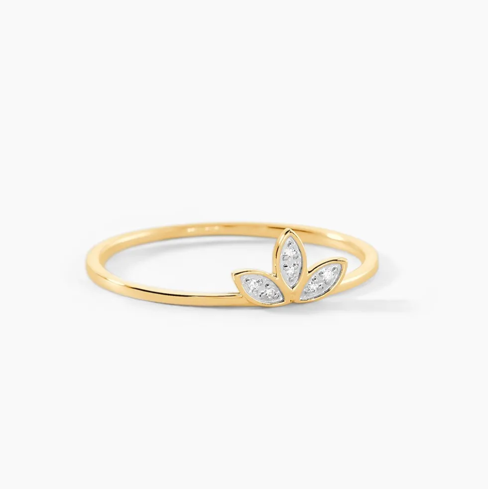 Bague Palmiritio Or Jaune Diamant