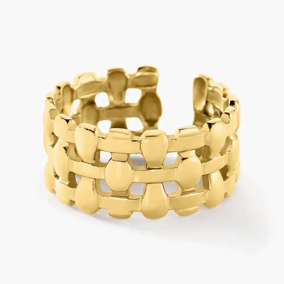 Bague Pasadena Acier Jaune