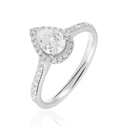 Bague Pascalyne Argent Blanc Oxyde De Zirconium
