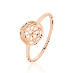Bague Peinda Argent Rose Oxyde De Zirconium