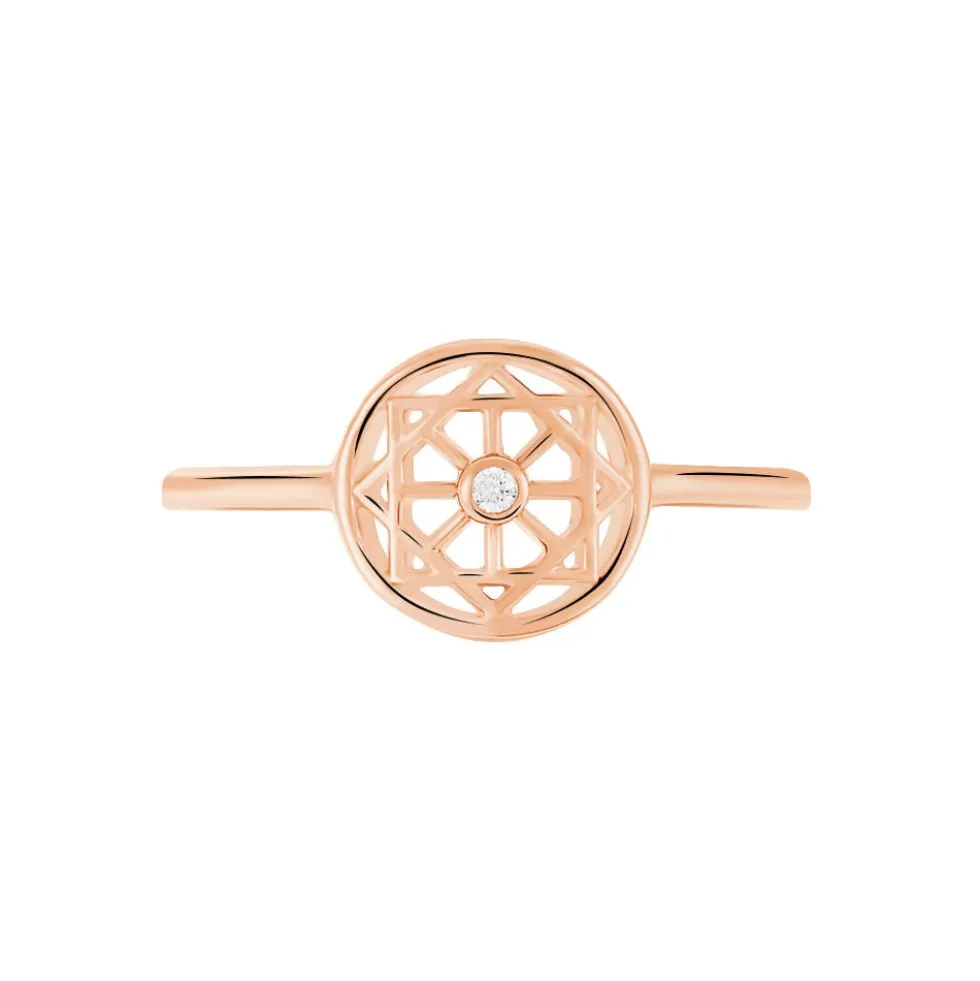Bague Peinda Argent Rose Oxyde De Zirconium
