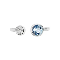 Bague Perline Argent Blanc Oxyde De Zirconium