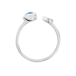 Bague Perline Argent Blanc Oxyde De Zirconium