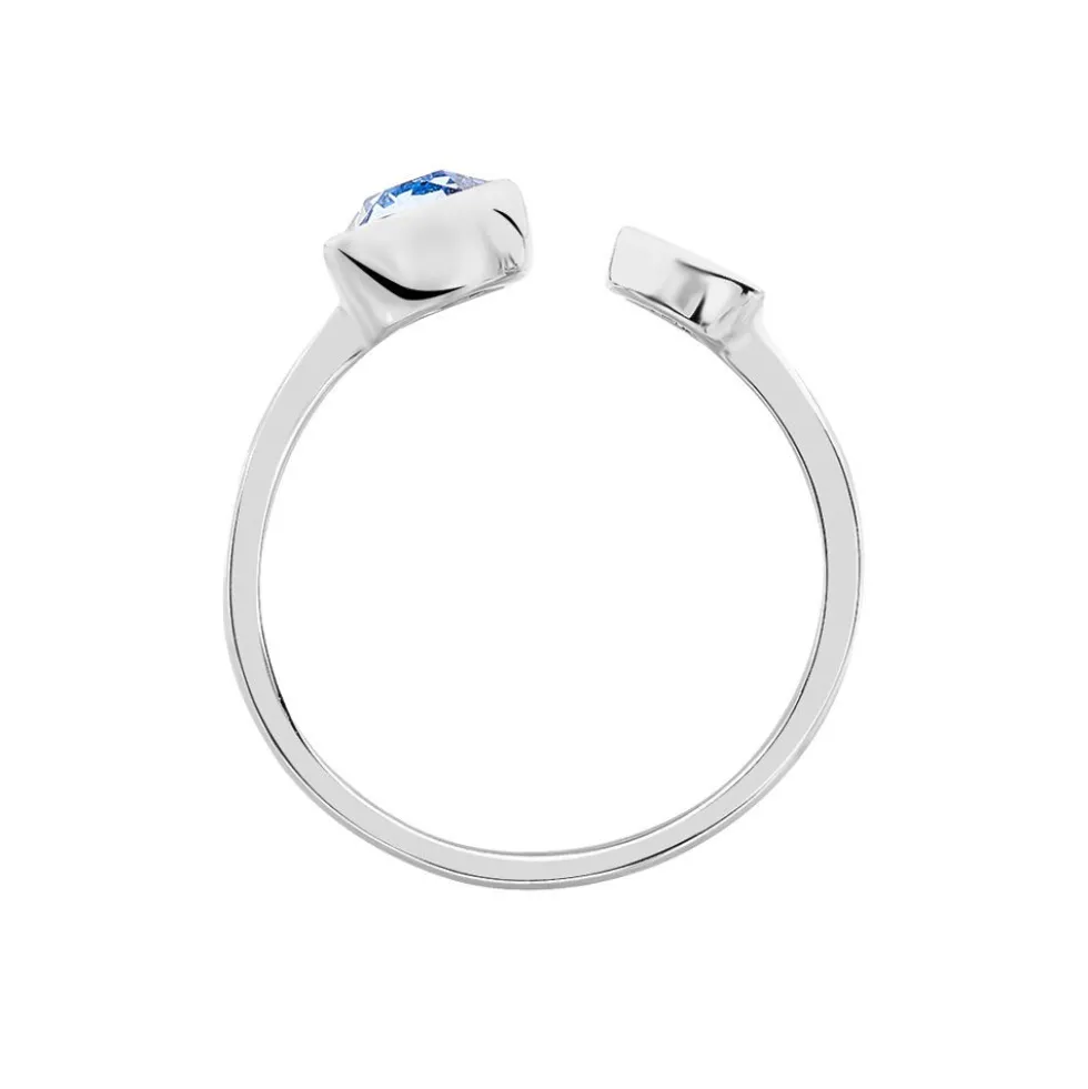 Bague Perline Argent Blanc Oxyde De Zirconium