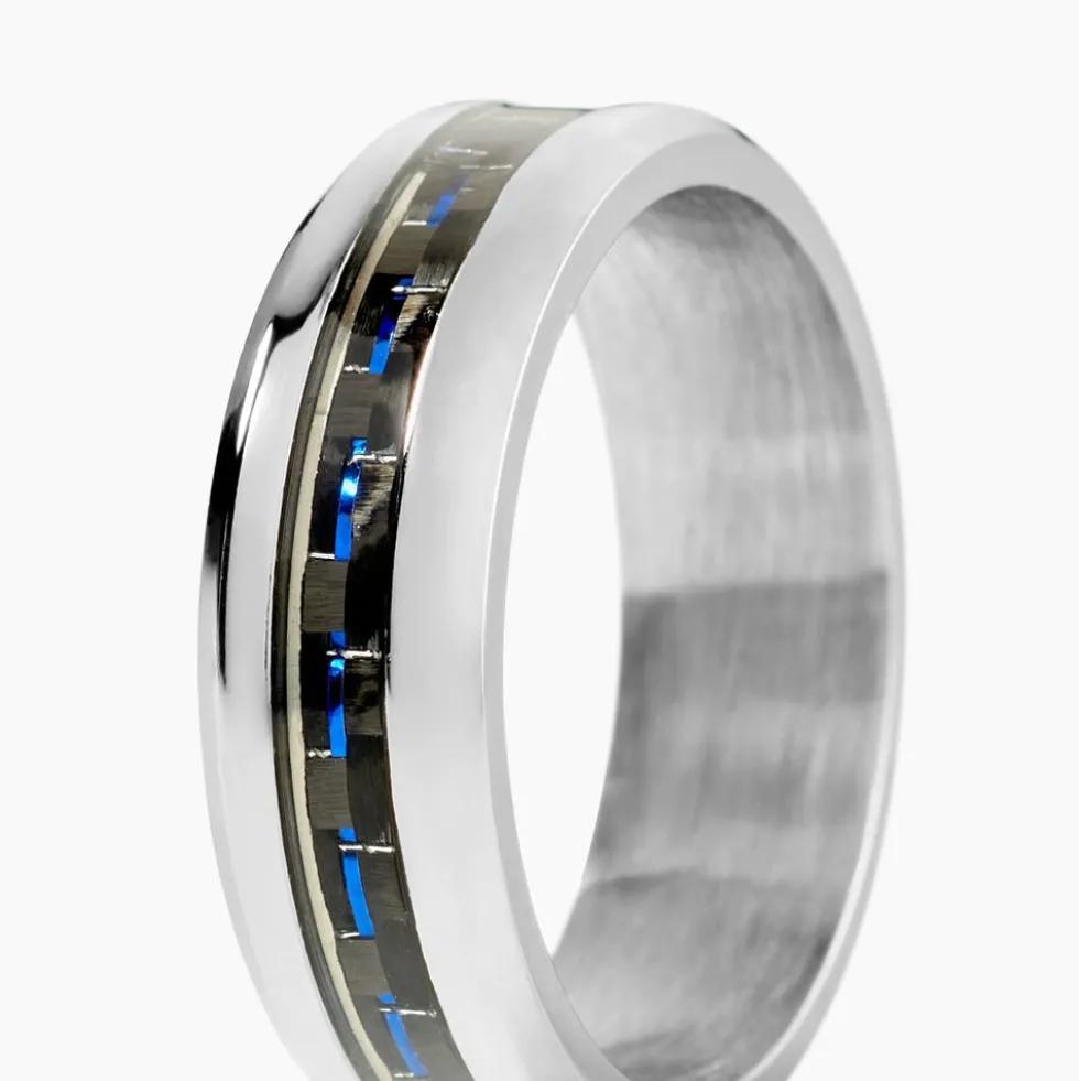 Bague Phebus Him Acier Blanc
