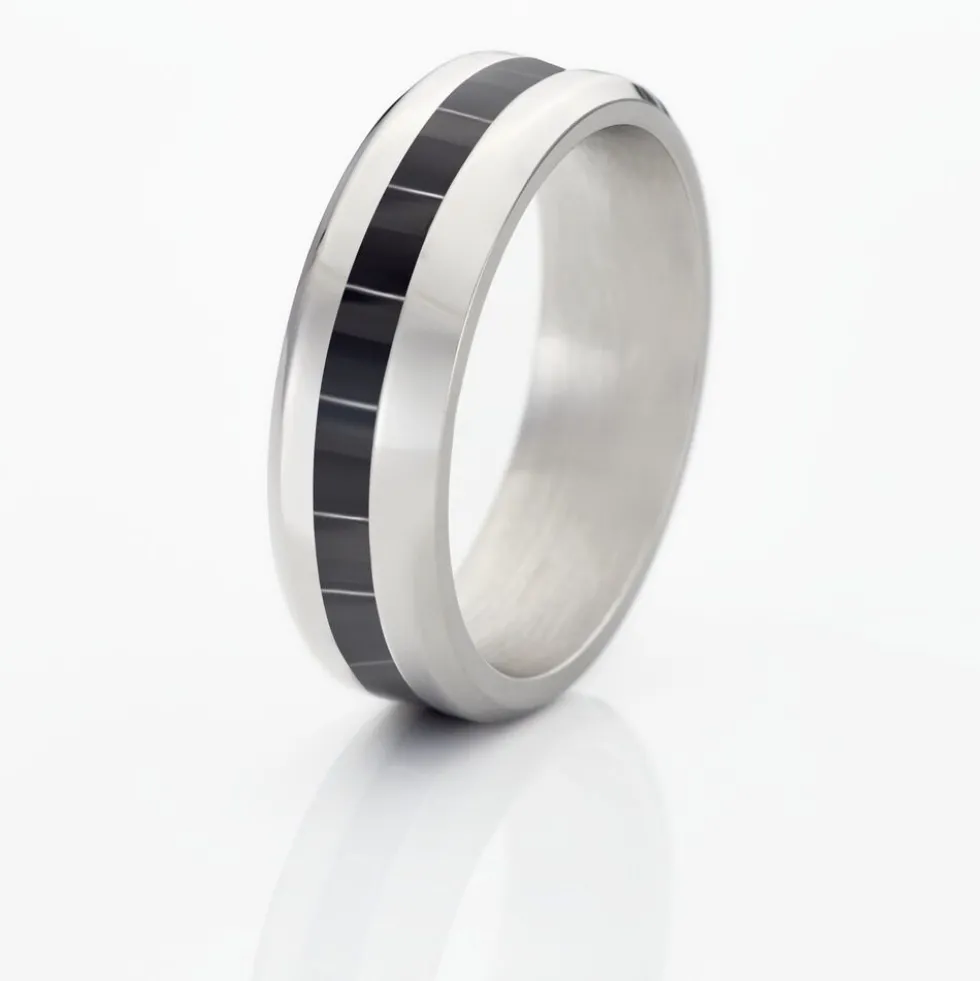 Bague Phebus Him Acier Blanc