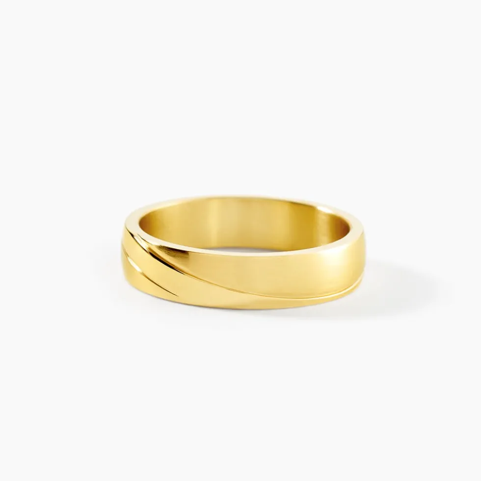 Bague Phebus Him Acier Dore