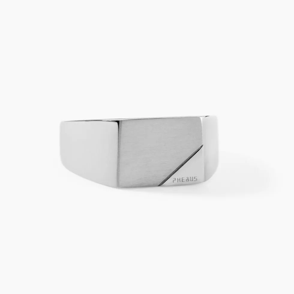 Bague Phebus Him Auxence Acier Blanc
