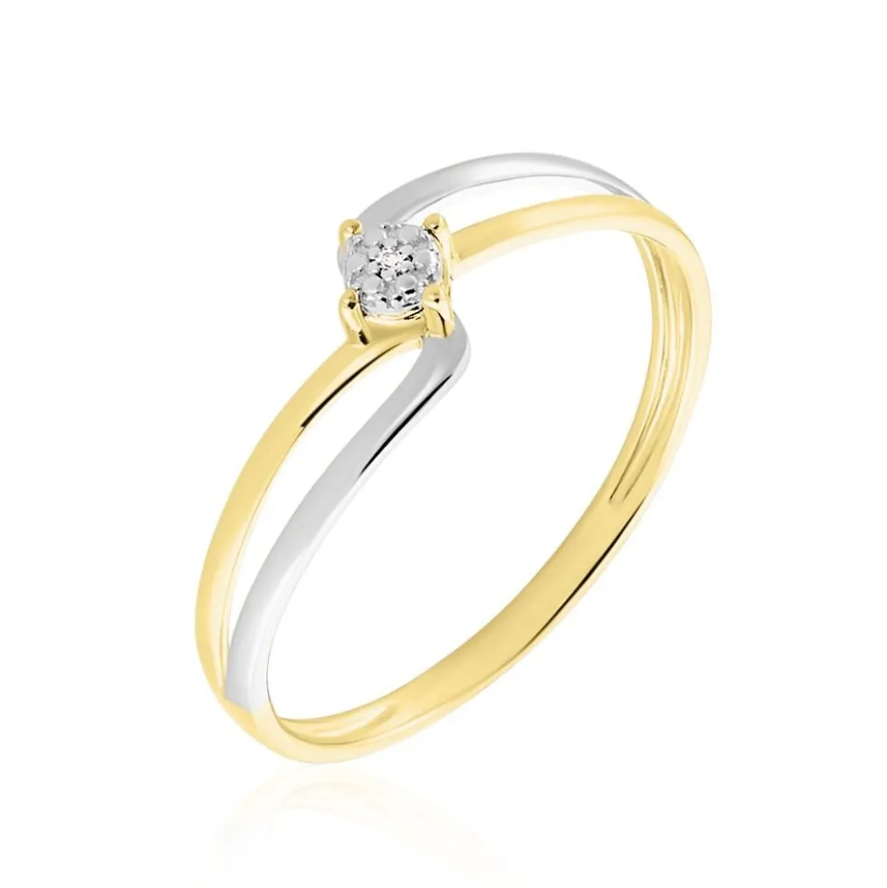 Bague Pika Or Bicolore Diamant