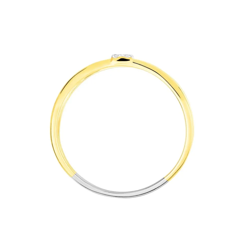 Bague Rainbow Or Tricolore Diamant