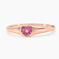 Bague Reflets Romantiques Argent Rose Oxyde De Zirconium