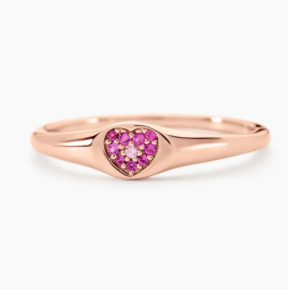 Bague Reflets Romantiques Argent Rose Oxyde De Zirconium